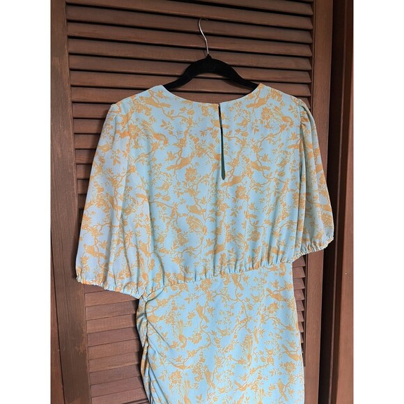 Sachin + Babi Alexandra Georgette Floral Asymmetrical Midi Dress, Size 6 - Picture 6 of 6